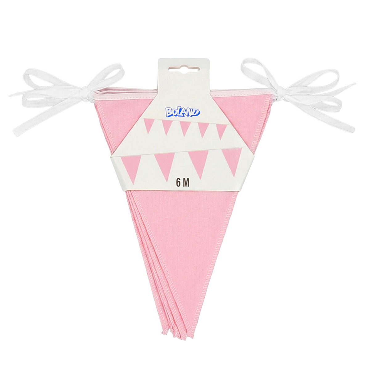 Op deze afbeelding zie je een Decoratie, van het merk Boland. Vlaggenlijn Baby Roze