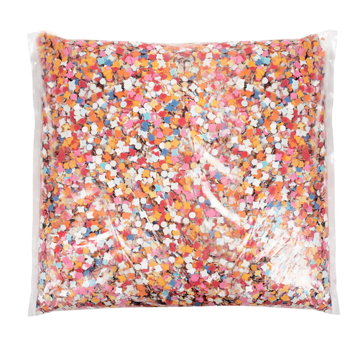 Op deze afbeelding zie je een Decoratie, van het merk Boland. Pretvlokjes Confetti 1 Kg