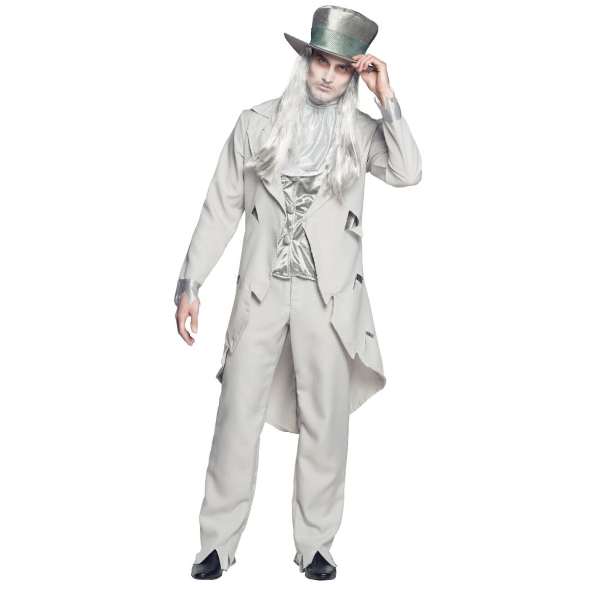 Op deze afbeelding zie je een Kostuums, van het merk Boland. Spook Bruidegom Chester Man Kostuum