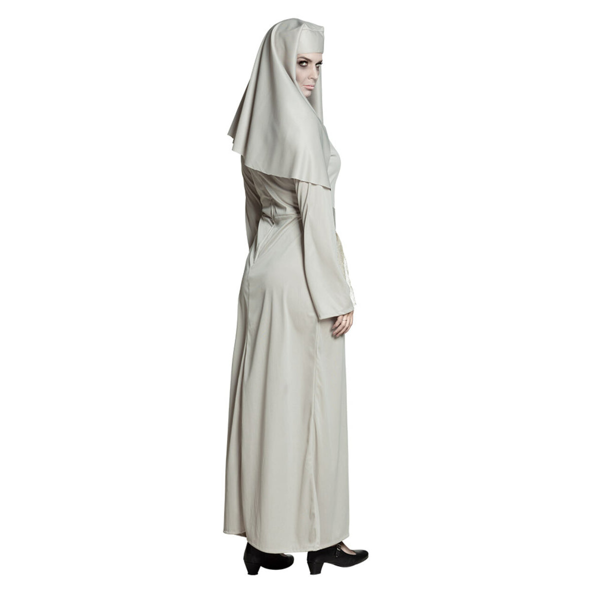 Op deze afbeelding zie je een Kostuums, van het merk Boland. Geestelijke Spook Non Vrouw Kostuum