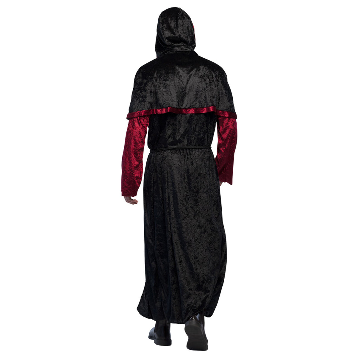 Op deze afbeelding zie je een Kostuums, van het merk Boland. Zwarte Magie Necromancer Kostuum