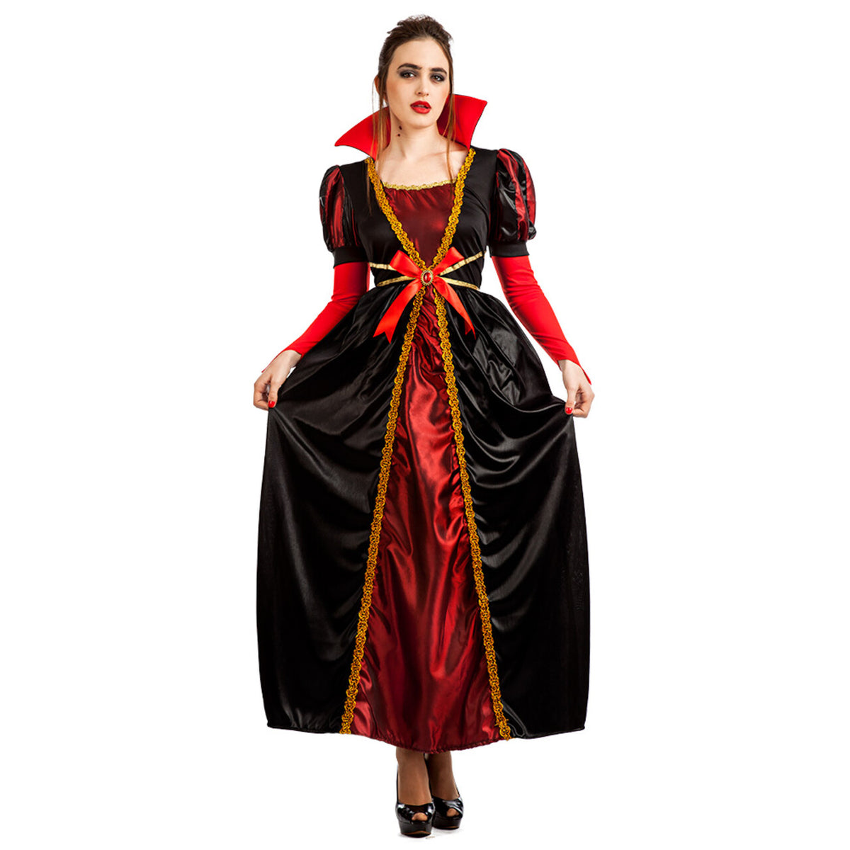 Op deze afbeelding zie je een Kostuums, van het merk Boland. Prinses Valeria Vampira Vrouw Kostuum