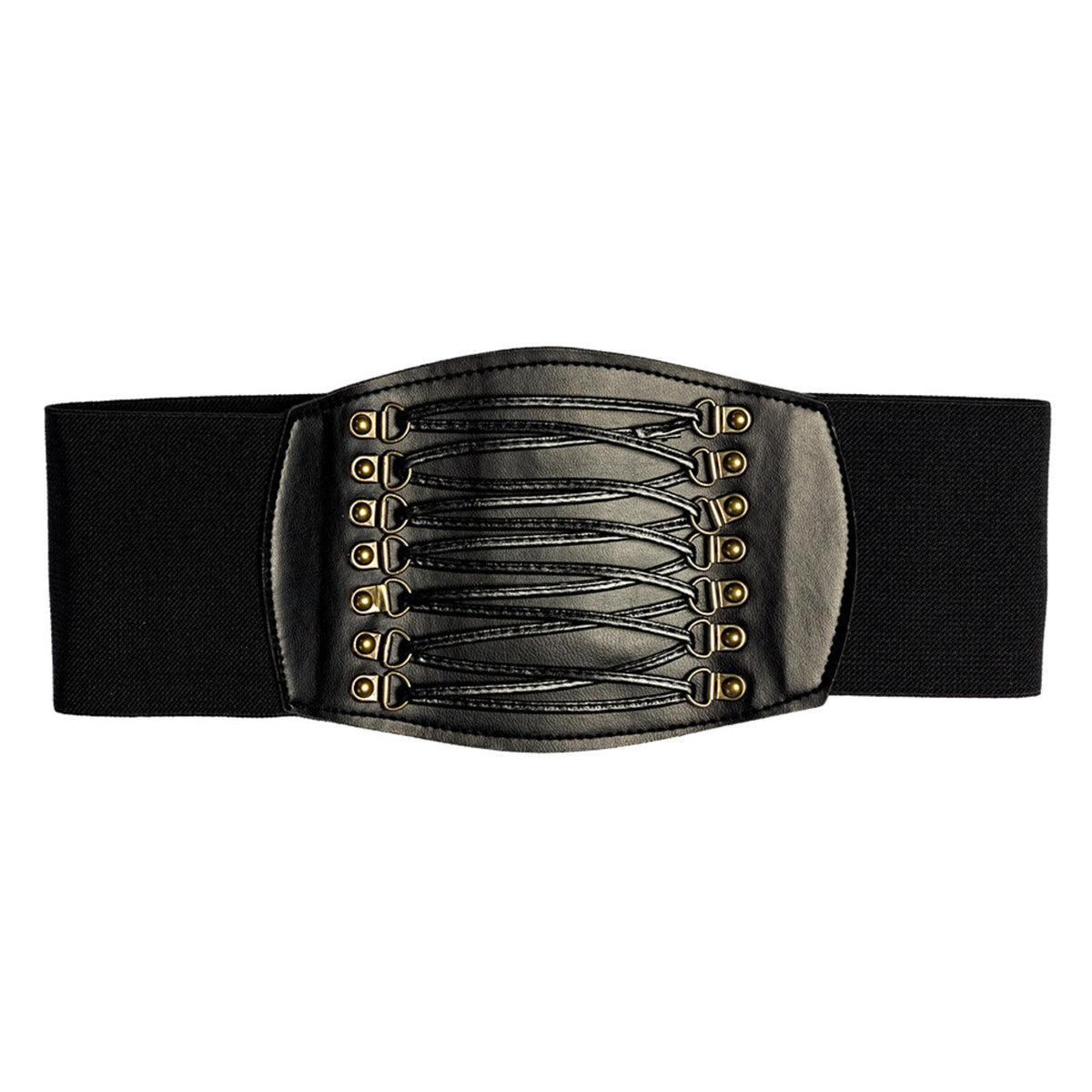 Op deze afbeelding zie je een Accessoires, van het merk Boland. Brede Riem Zwart Piraat Boekanier