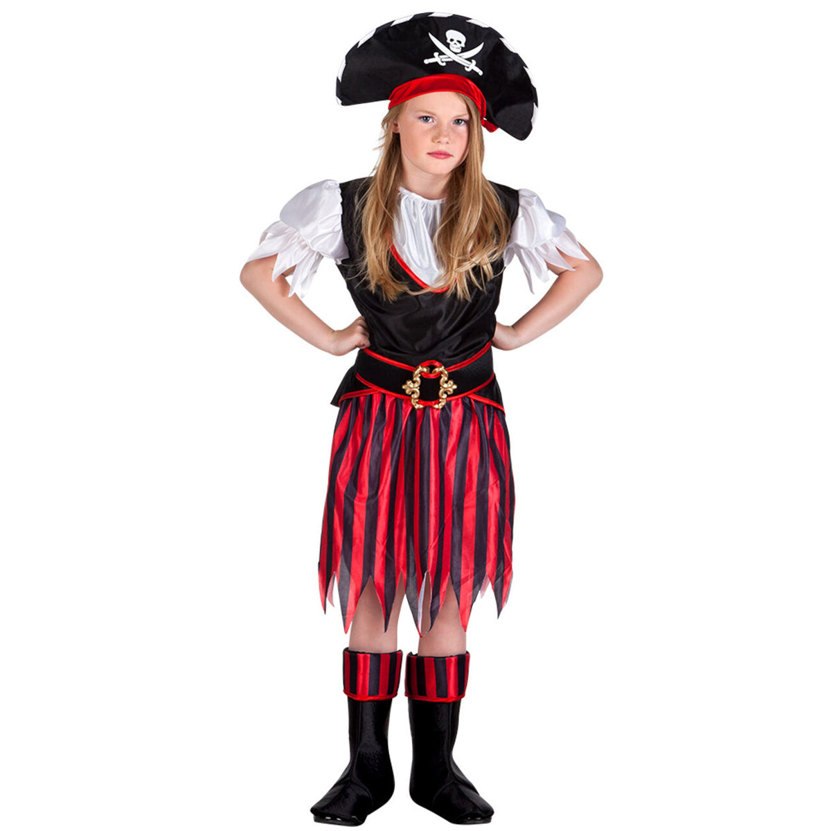 Op deze afbeelding zie je een Kostuums, van het merk Boland. Piraat Annie De Schat Meisje Kostuum