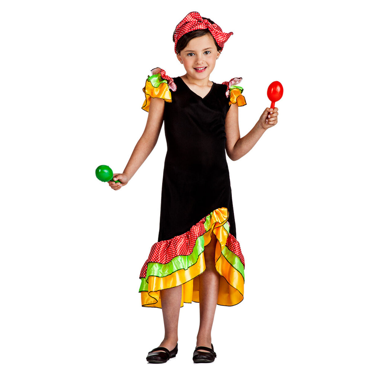 Op deze afbeelding zie je een Kostuums, van het merk Boland. Danseres Sammie Samba Meisje Kostuum