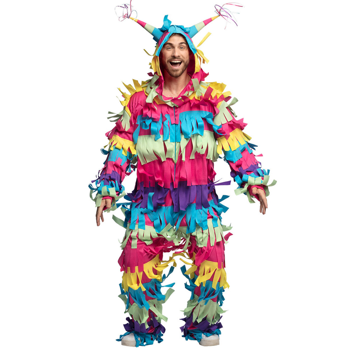 Op deze afbeelding zie je een Kostuums, van het merk Boland. Mexicaanse Lama Pinata Man Kostuum