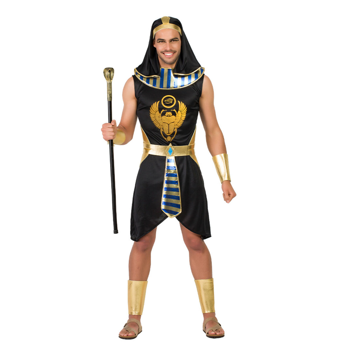 Op deze afbeelding zie je een Kostuums, van het merk Boland. Koning Van Egypte Osiris Jongen Kostuum