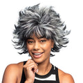 Perruque Wild Wanda Noire Et Blanche