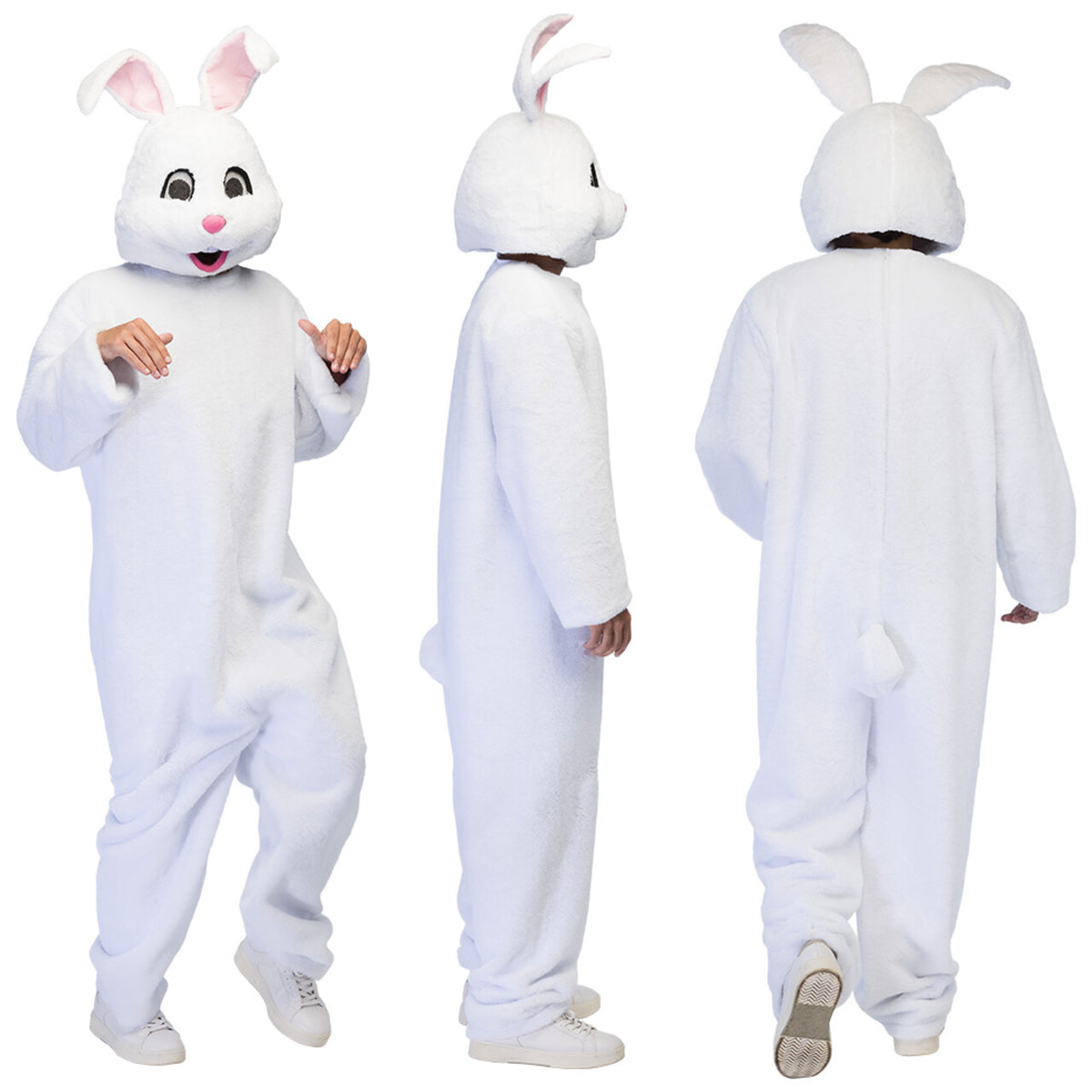 Op deze afbeelding zie je een Kostuums, van het merk Boland. Bouncing White Bunny Kostuum