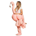 Sur Le Dos Dun Flamant Rose Sucré Costume