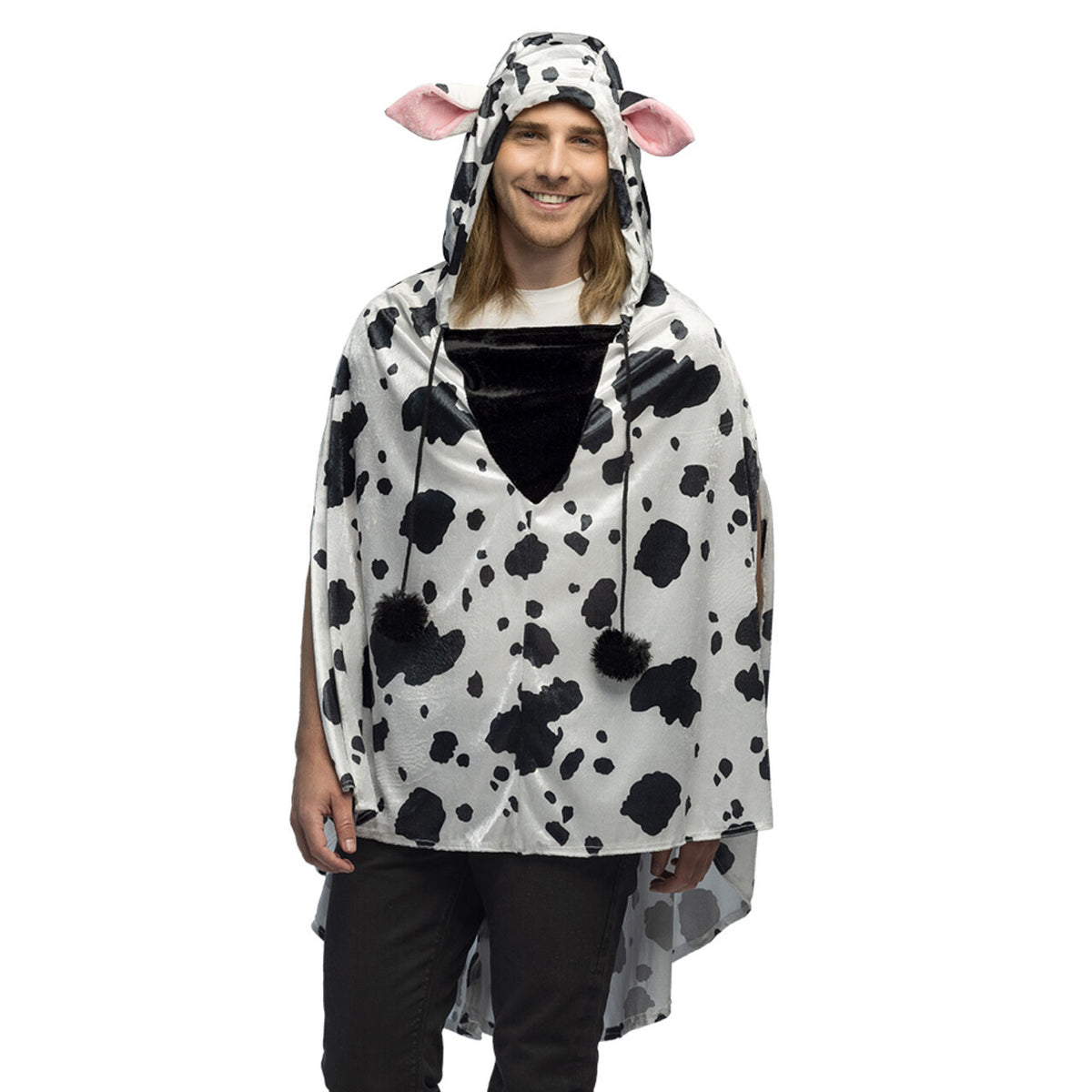 Op deze afbeelding zie je een Kostuums, van het merk Boland. Poncho Moe De Koe Kostuum