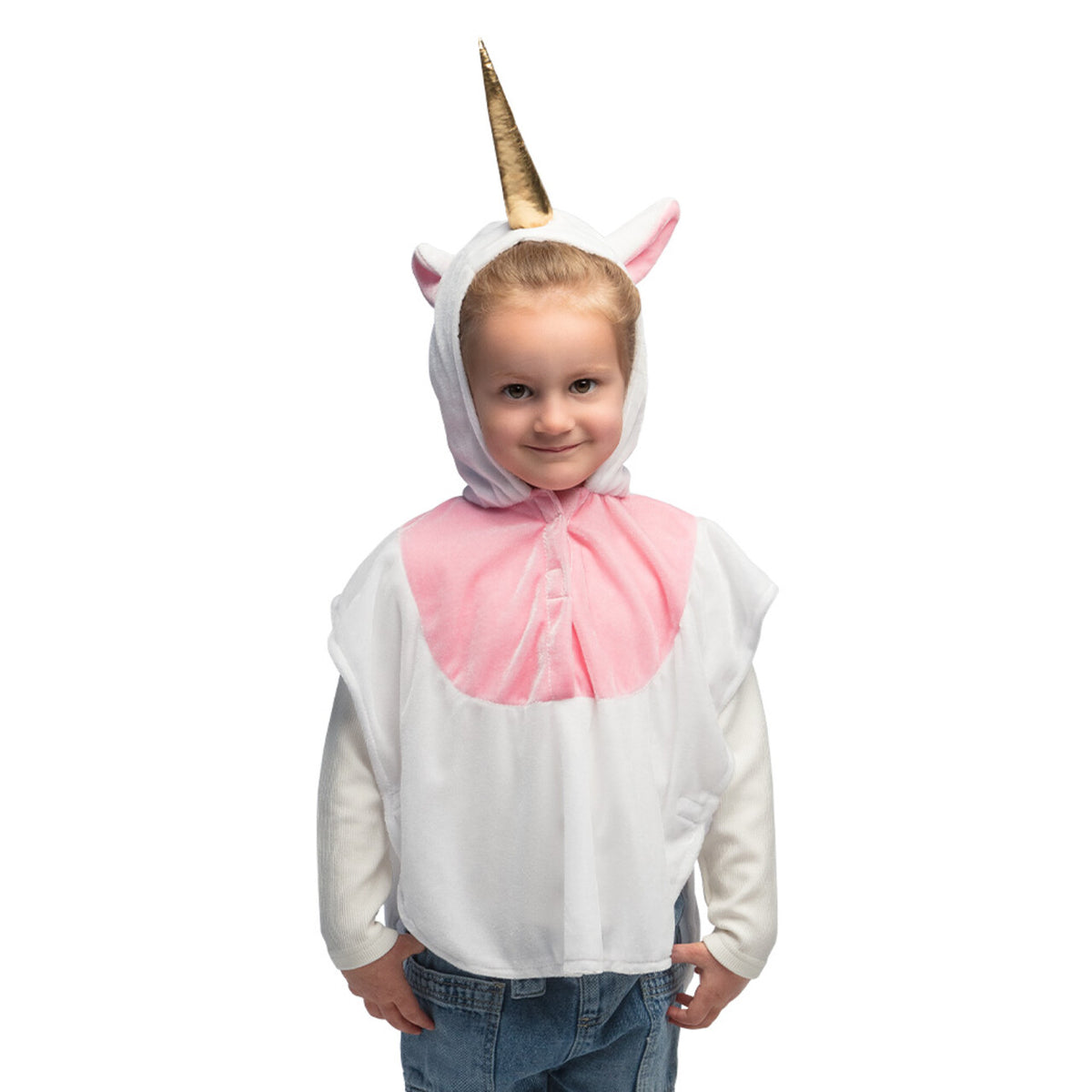 Op deze afbeelding zie je een Kostuums, van het merk Boland. Kinderponcho Kleine Eenhoorn Kind