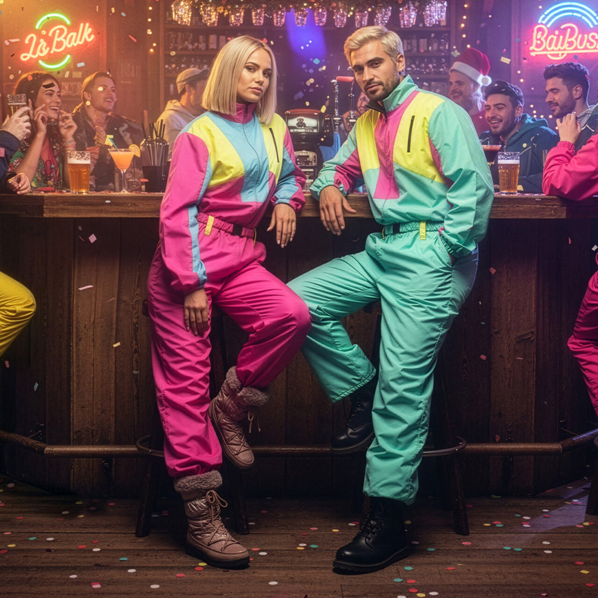 Op deze afbeelding zie je een Kostuums, van het merk Boland. Skipak Snow Blizzard Babe (S) Vrouw Kostuum