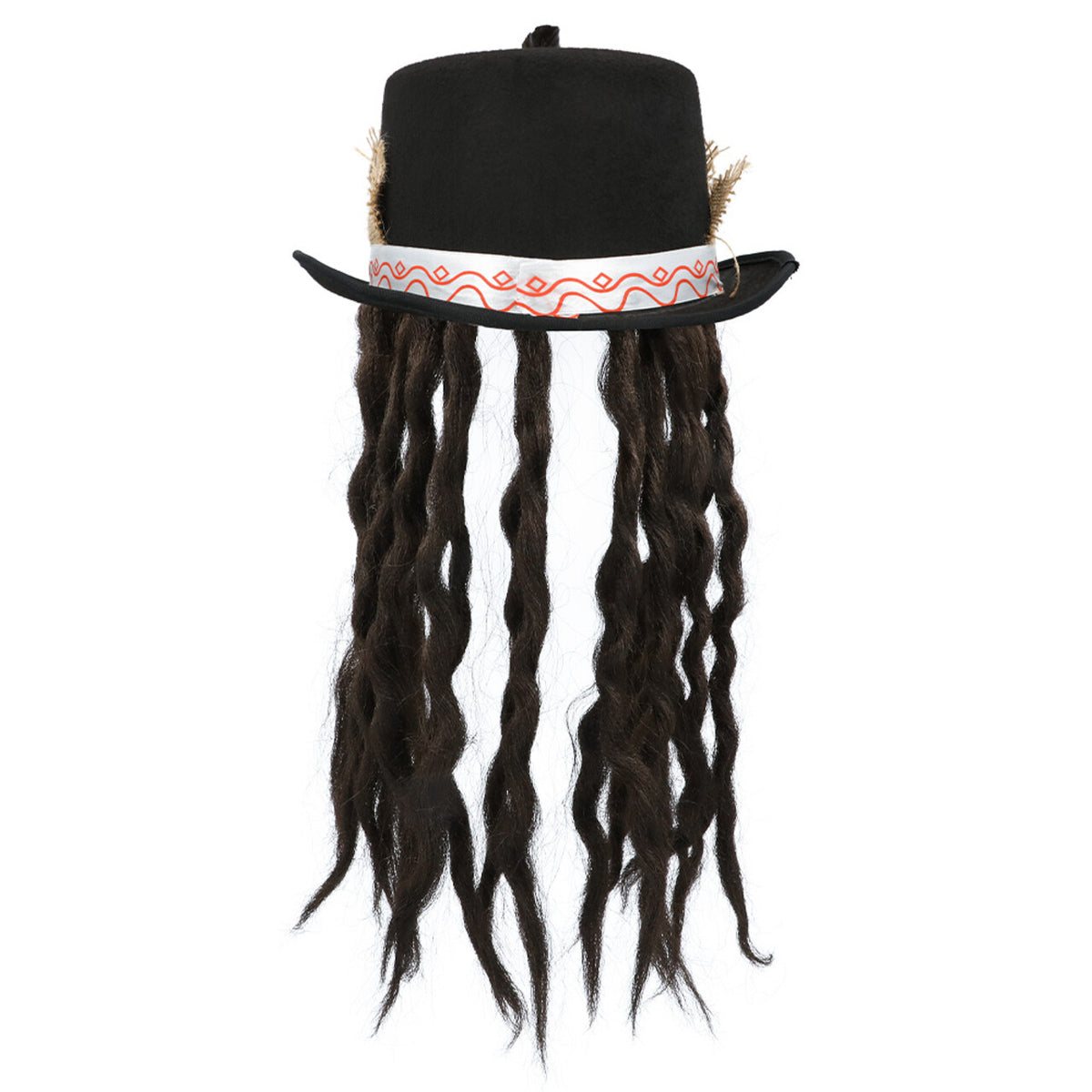 Op deze afbeelding zie je een Accessoires, van het merk Boland. Dark Voodoo Hoed Met Haar