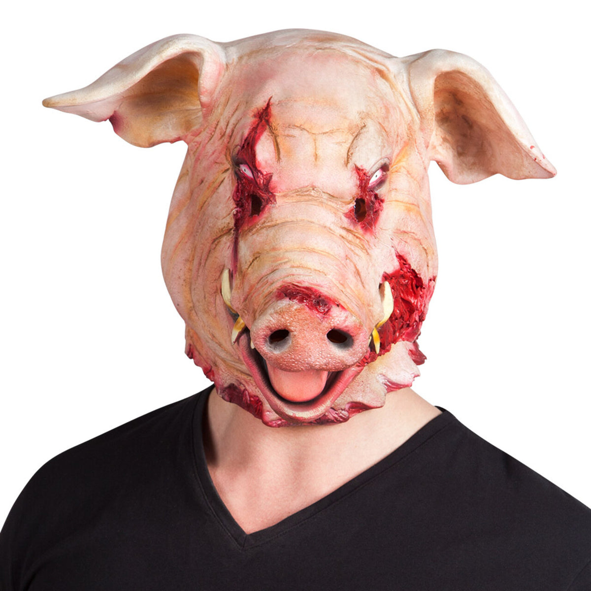 Op deze afbeelding zie je een Accessoires, van het merk Boland. Latex Hoofdmasker Bloederig Varken