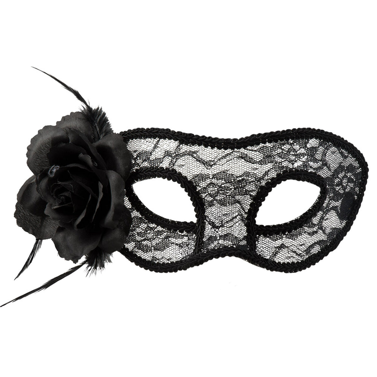 Op deze afbeelding zie je een Accessoires, van het merk Boland. Kanten Oogmasker Mystique Zwart