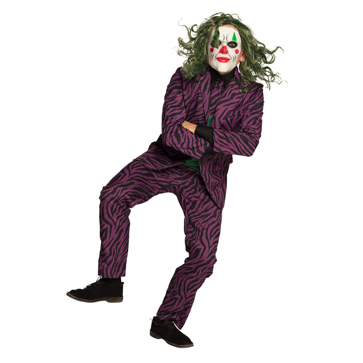 Op deze afbeelding zie je een Accessoires, van het merk Boland. Masker Met Haar De Grappige Clown Schurk