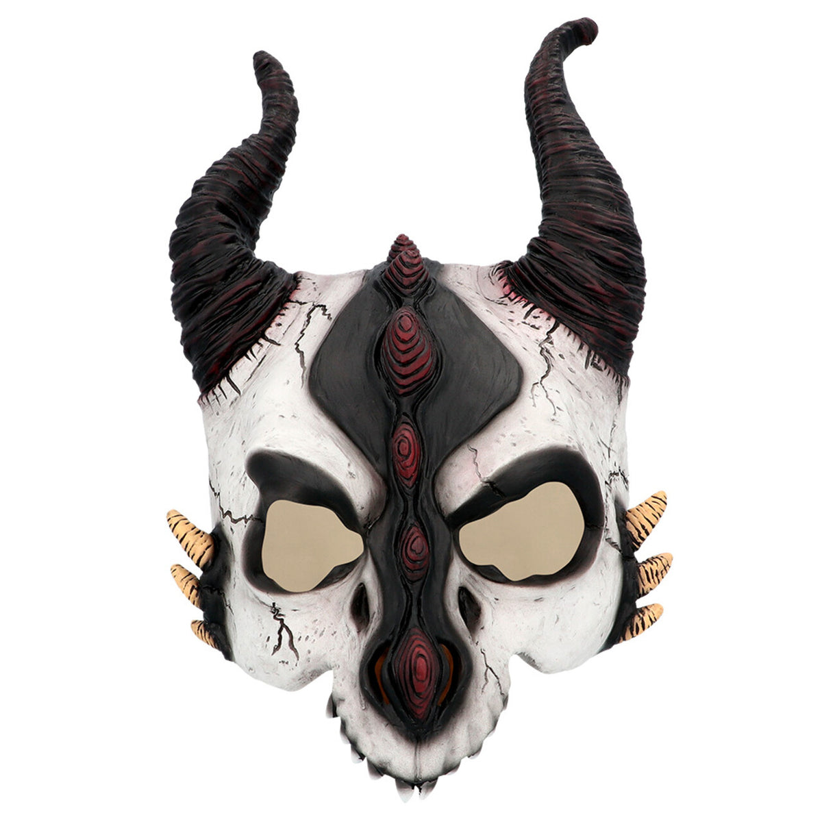 Op deze afbeelding zie je een Accessoires, van het merk Boland. Half Masker Evil Drakenschedel