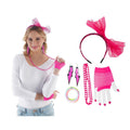 Set Popstar Années 80 Rose Néon