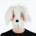 Masque De Chien Blanc Poilu