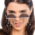 Lunettes Extravagantes Avec Rideau De Pierres
