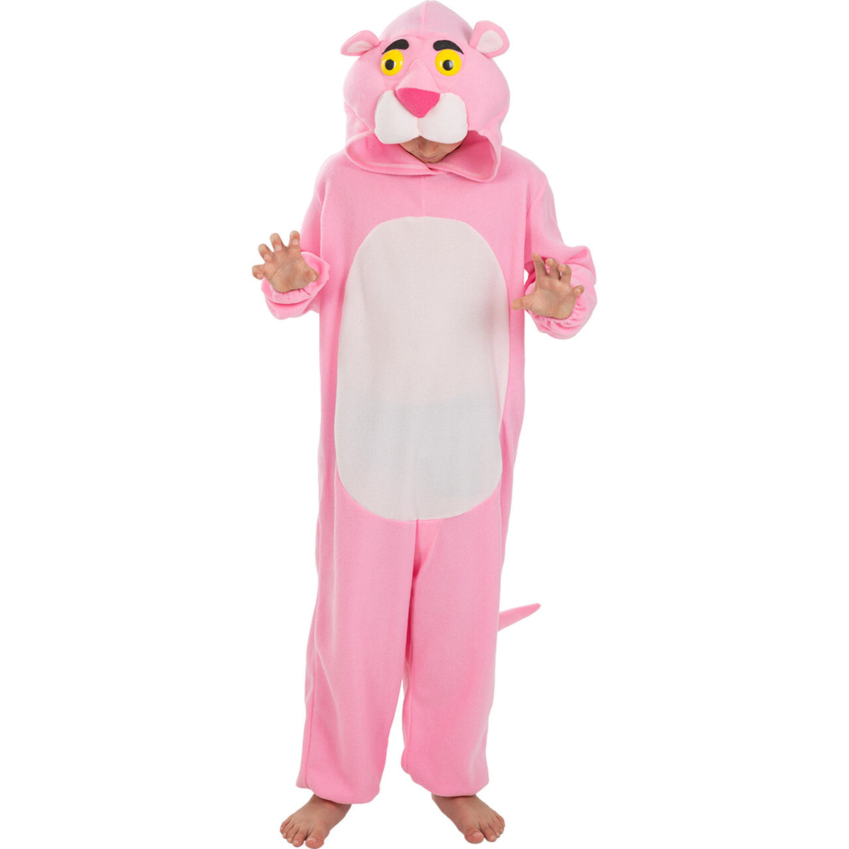 Op deze afbeelding zie je een Kostuums, van het merk Funidelia. Pink Panther Roze Panter Onesie Met Staart Kind Kostuum