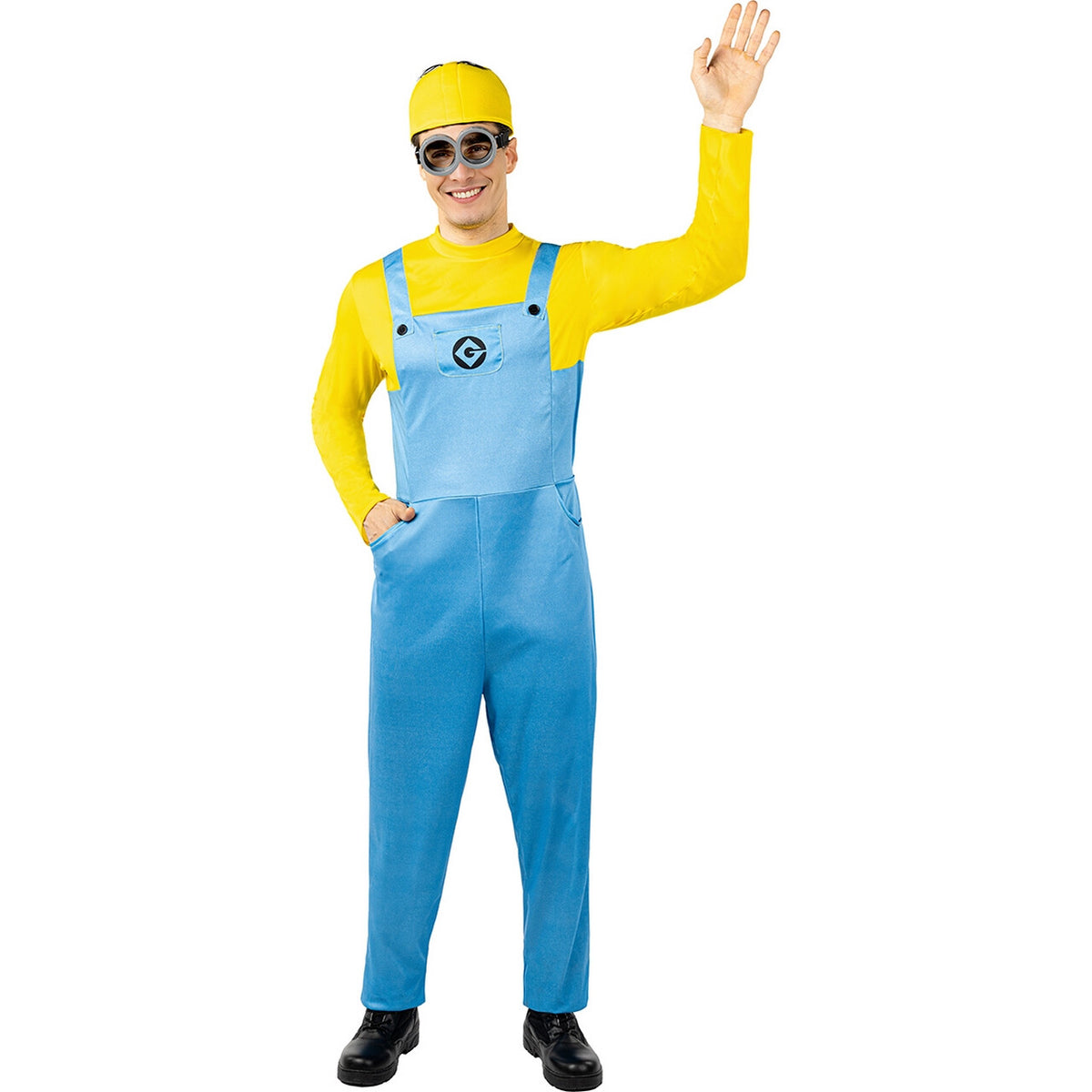 Op deze afbeelding zie je een Kostuums, van het merk Funidelia. Minions Dave Bananas Kostuum