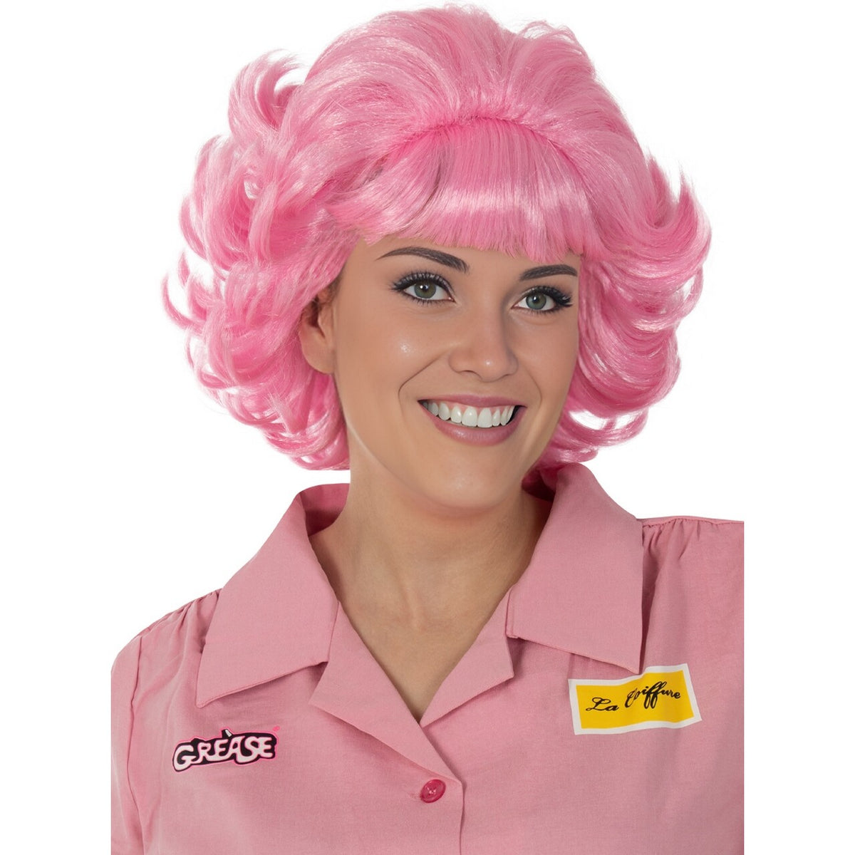 Op deze afbeelding zie je een Accessoires, van het merk Funidelia. Frenchy Wig - Grease