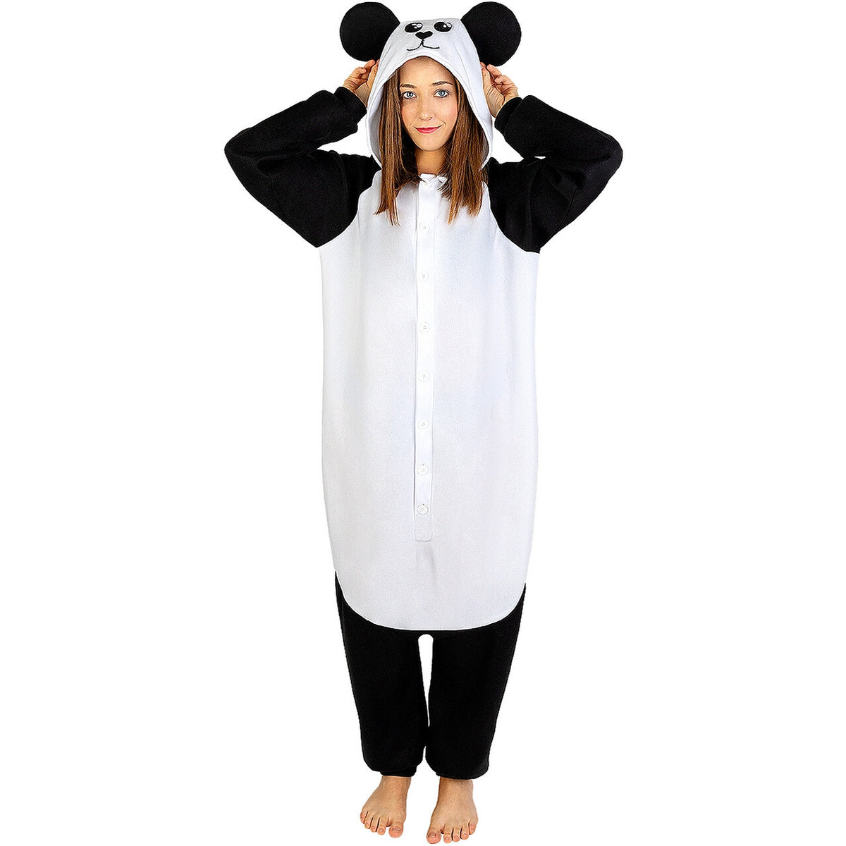 Op deze afbeelding zie je een Kostuums, van het merk Funidelia. Grote Reuzen Panda Kostuum
