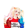 Perruque Harley Quinn Blonde Rose Bleue