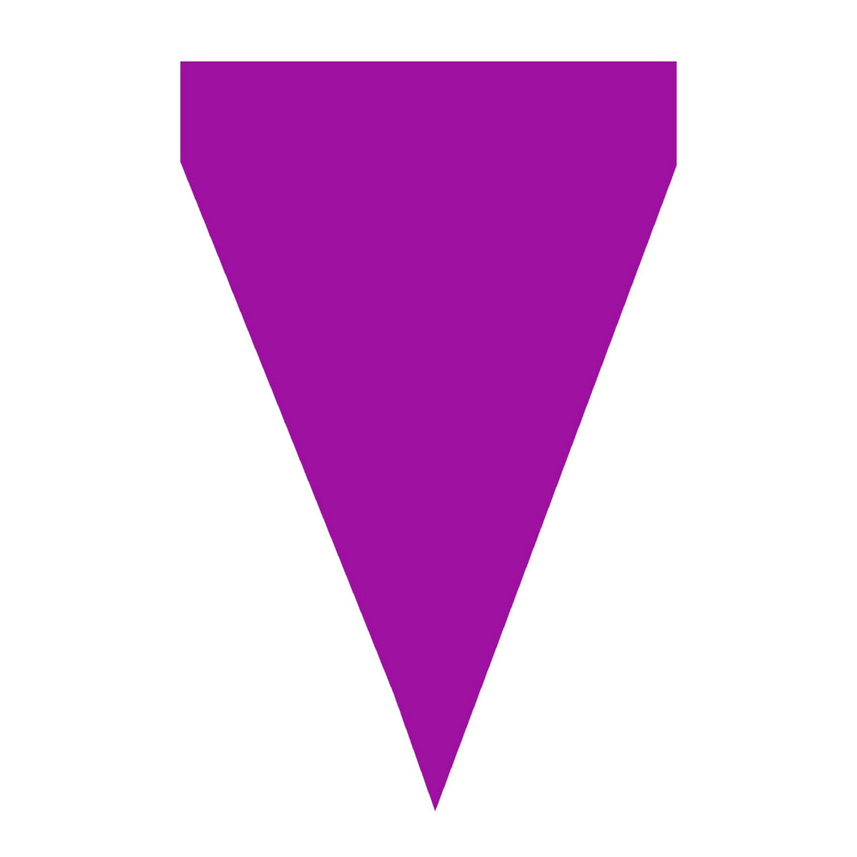 Op deze afbeelding zie je een Decoratie, van het merk Funidelia. Purple Party Vlaggenlijn 9 Wimpels 3 Meter