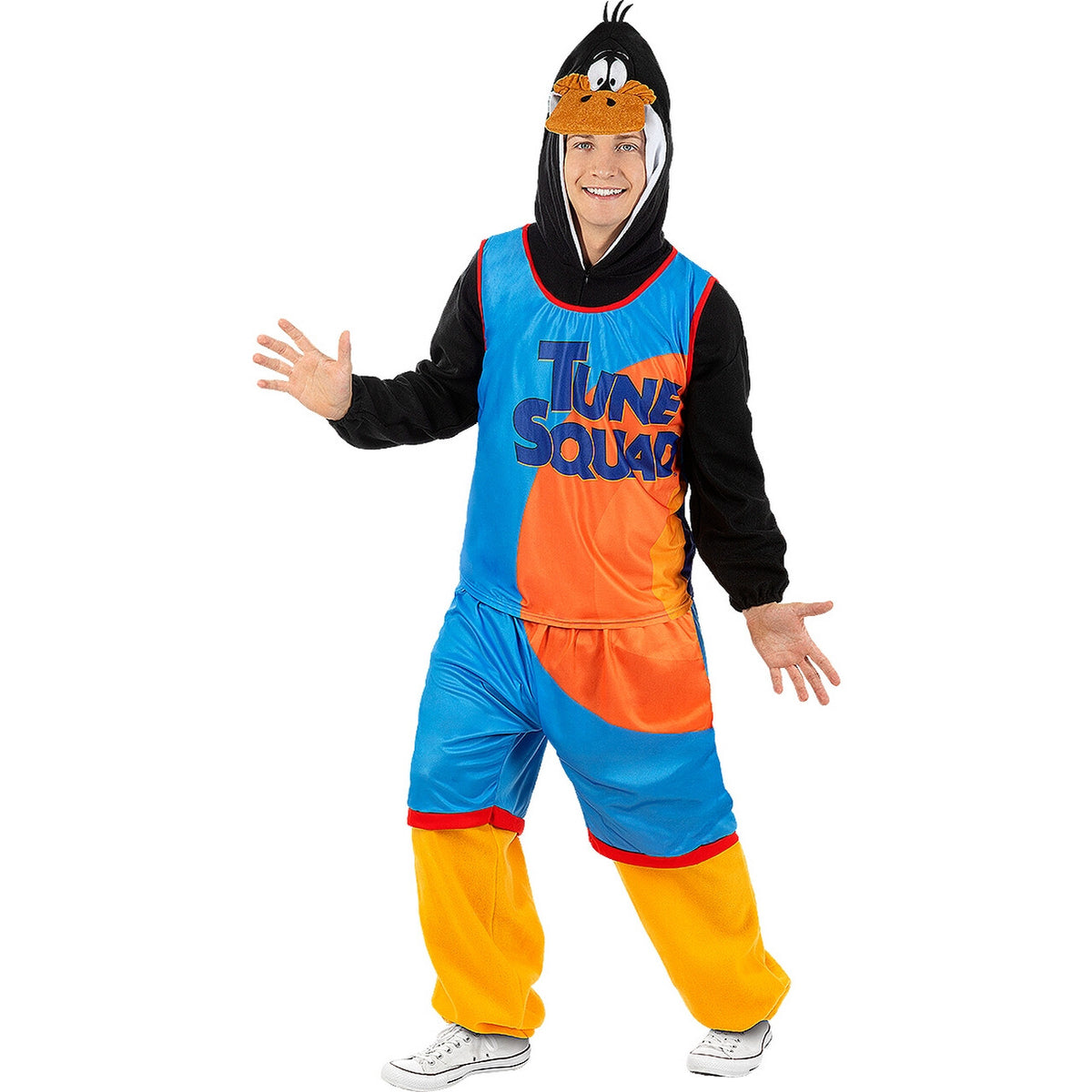 Op deze afbeelding zie je een Kostuums, van het merk Funidelia. Daffy Duck Space Jam Looney Tunes Kostuum