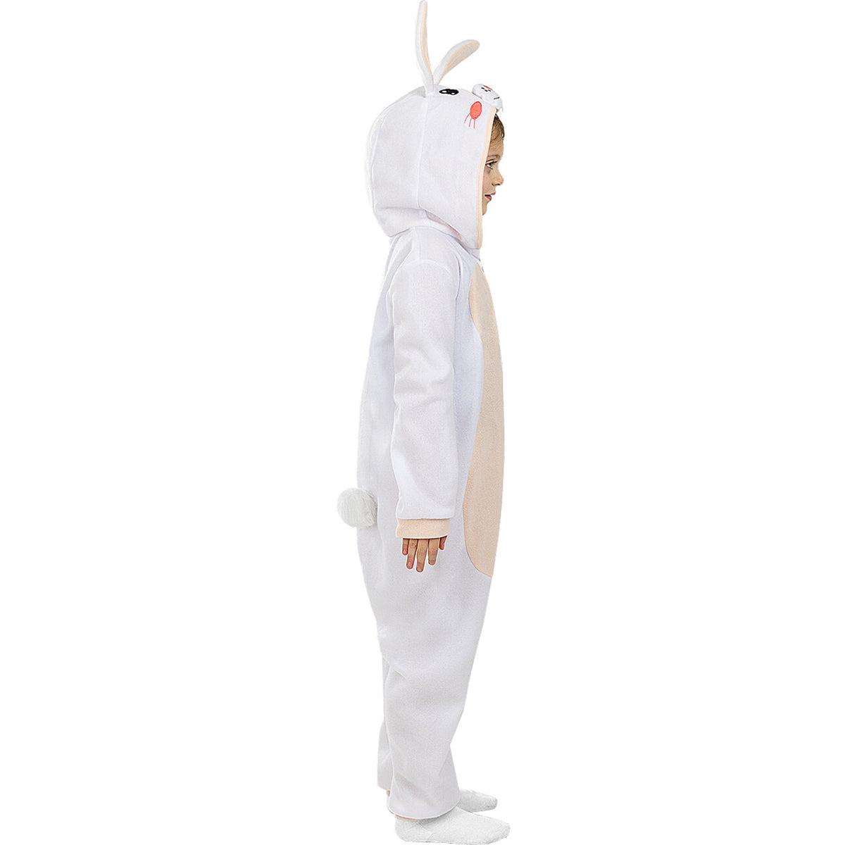 Op deze afbeelding zie je een Kostuums, van het merk Funidelia. Onesie Fluffy Konijn Kind Kostuum