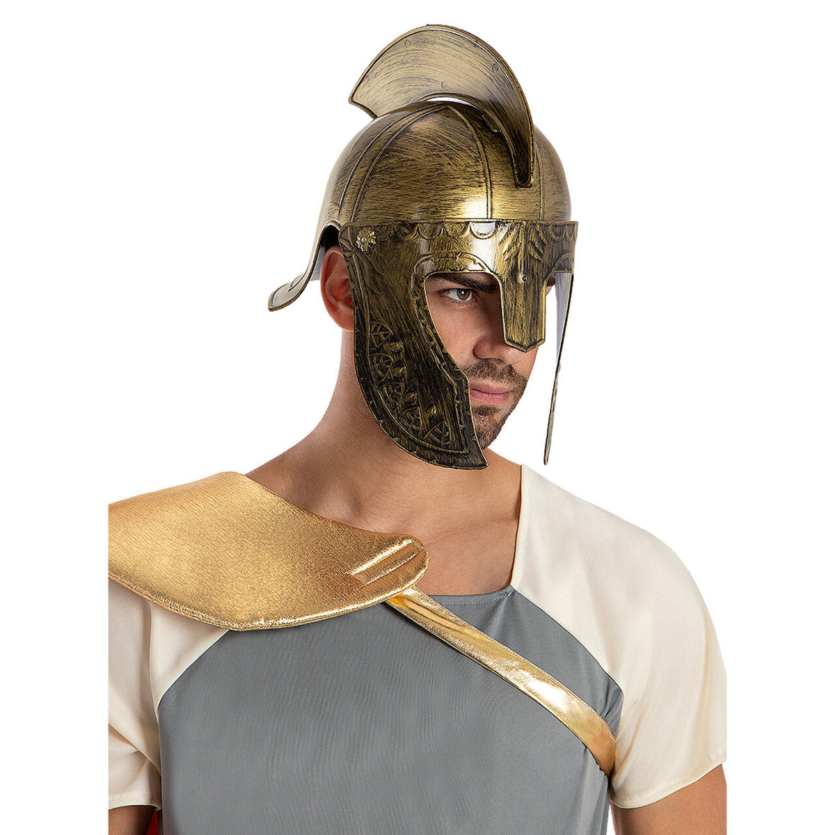 Op deze afbeelding zie je een Accessoires, van het merk Funidelia. Spartaanse Gladiator Helm