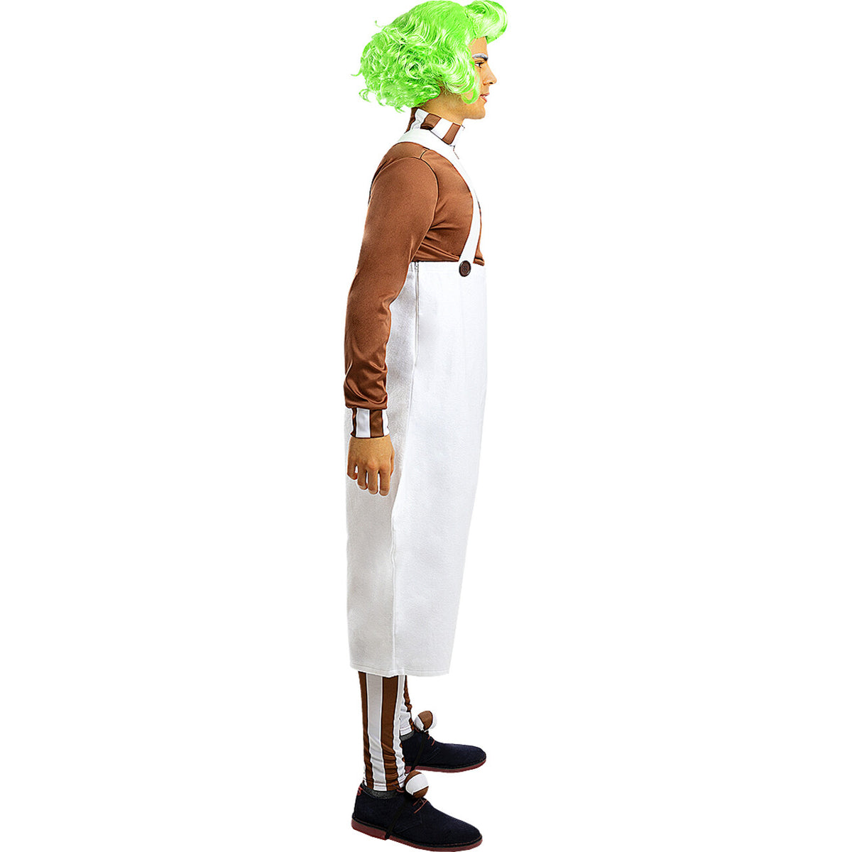 Op deze afbeelding zie je een Kostuums, van het merk Funidelia. Onweerstaanbare Oompa-Loompa Man Kostuum