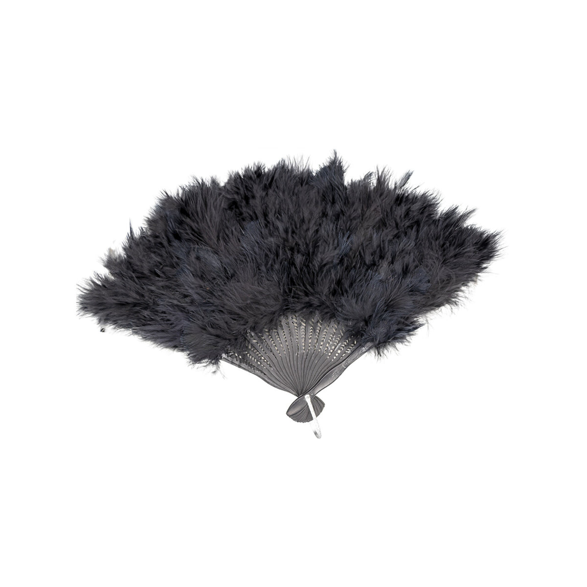 Op deze afbeelding zie je een Accessoires, van het merk Funidelia. Zwarte Fluffy Waaier
