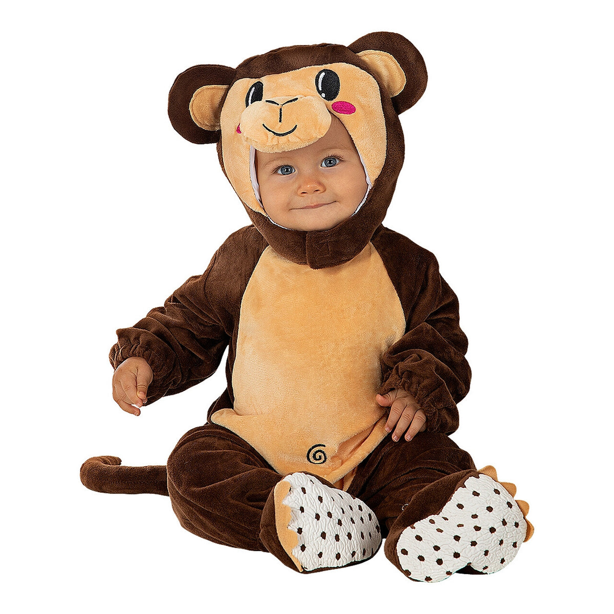 Op deze afbeelding zie je een Kostuums, van het merk Funidelia. Kleine Monkey Business Kind Kostuum