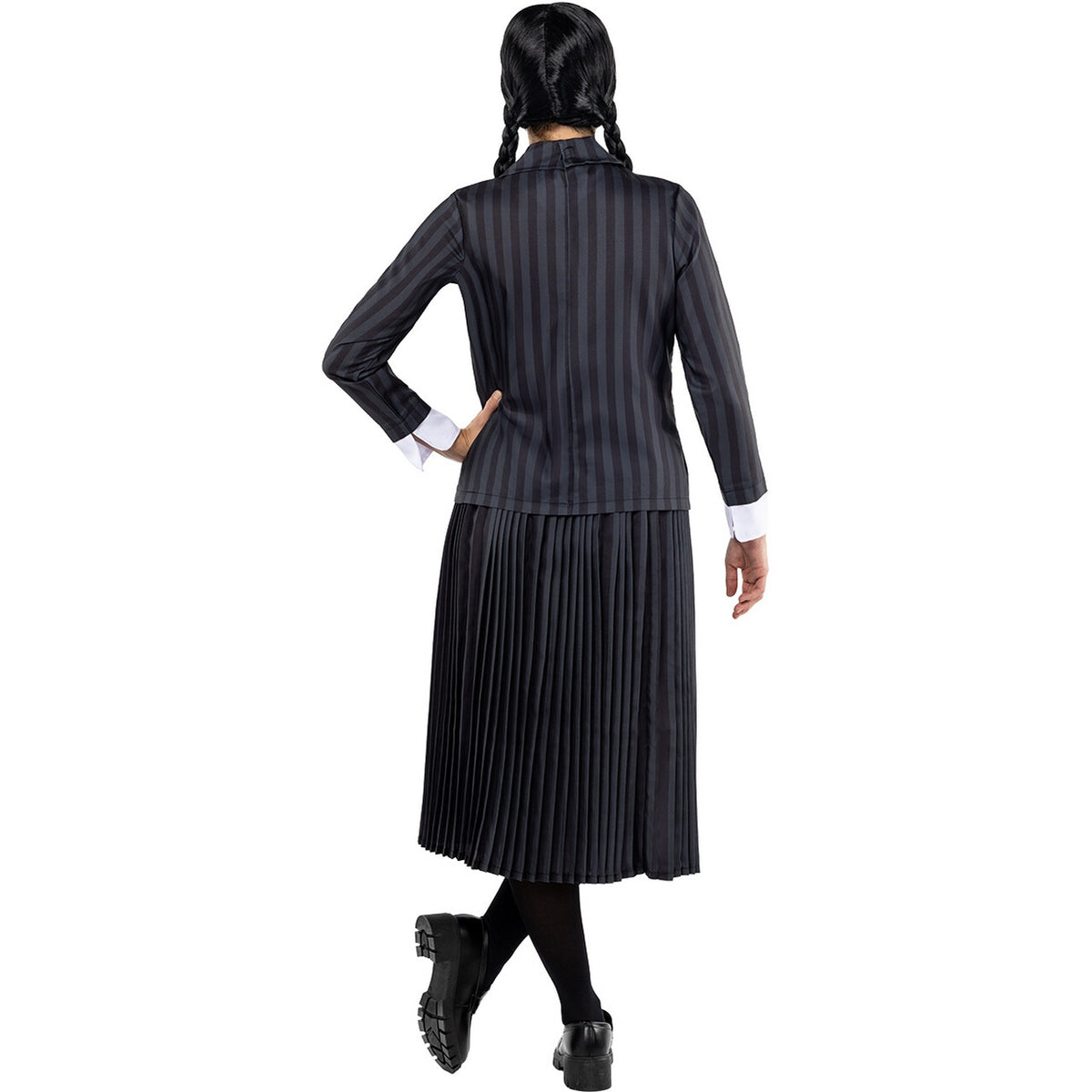 Op deze afbeelding zie je een Accessoires, van het merk Funidelia. Wednesday™ Wig - Official Netflix™