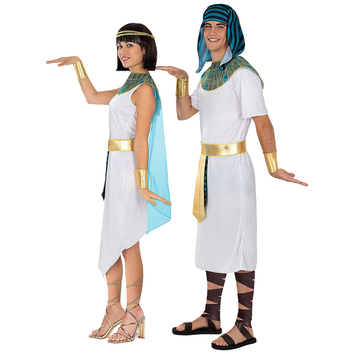 Op deze afbeelding zie je een Kostuums, van het merk Funidelia. Geliefde Koningin Van Egypte Vrouw Kostuum
