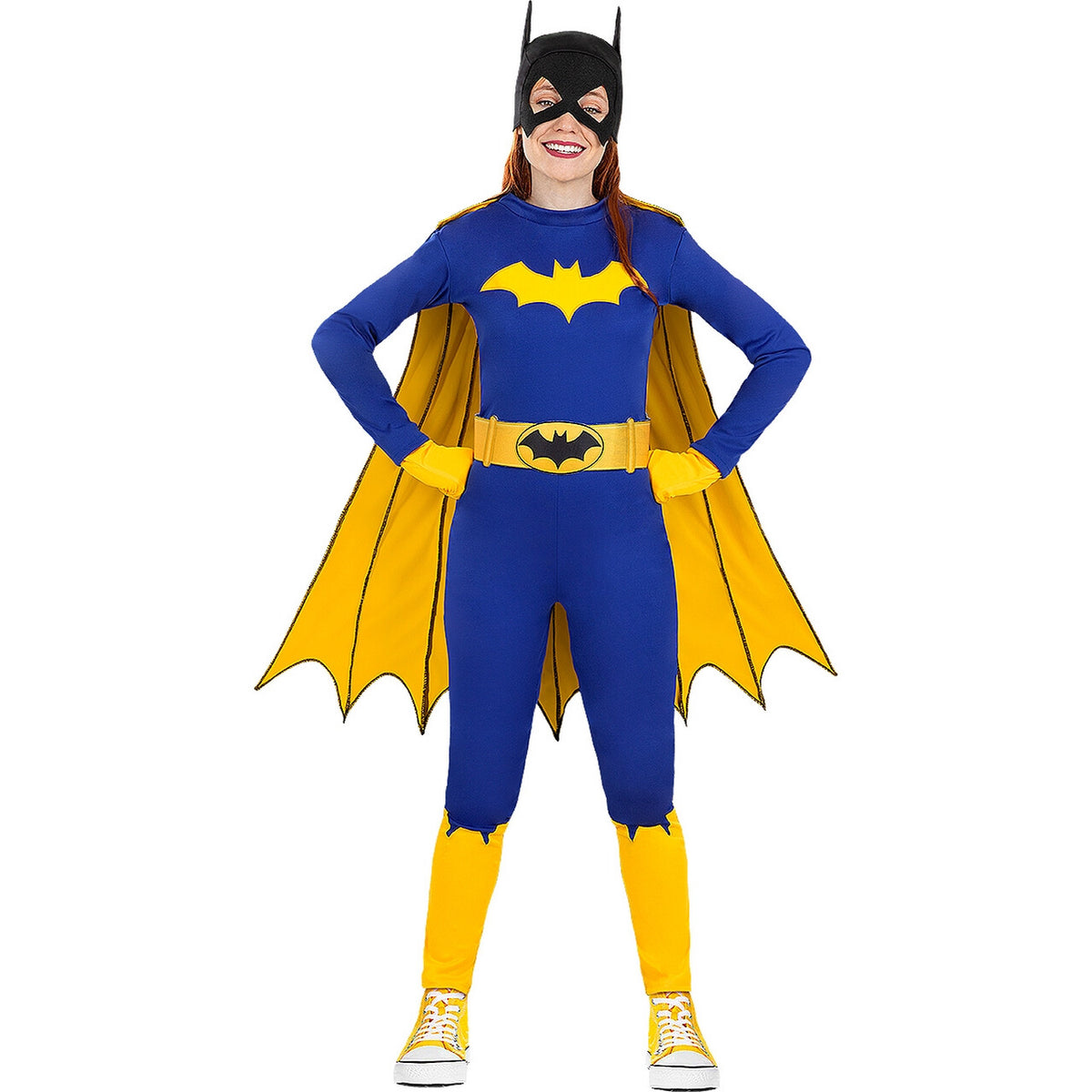 Op deze afbeelding zie je een Kostuums, van het merk Funidelia. Blue Batgirl Justice League Vrouw Kostuum