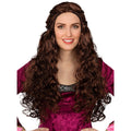 Perruque Princesse Médiévale Brune