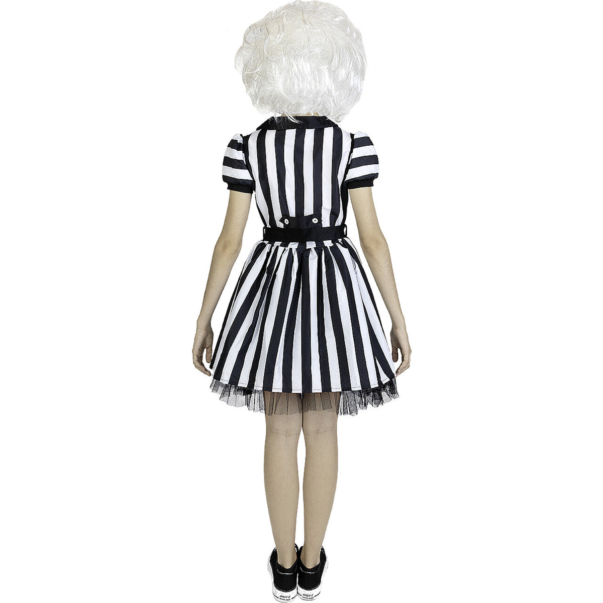 Op deze afbeelding zie je een Kostuums, van het merk Funidelia. Beetlejuice Vrouw Kostuum
