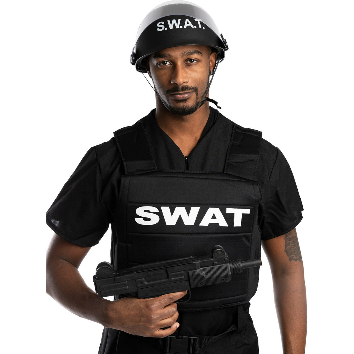 Op deze afbeelding zie je een Accessoires, van het merk Funidelia. Protect The People Swat Helm
