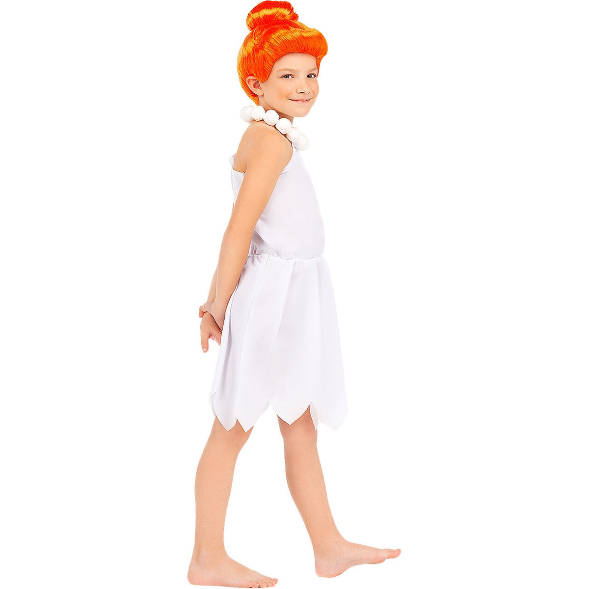 Op deze afbeelding zie je een Kostuums, van het merk Funidelia. Wilma Flintstone In Haar Jonge Oerjaren Meisje Kostuum