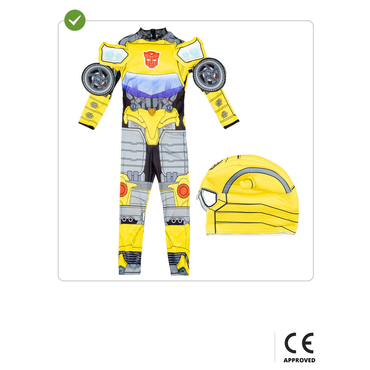 Op deze afbeelding zie je een Kostuums, van het merk Funidelia. Bumblebee Van Auto Tot Robot Transformers Jongen Kostuum