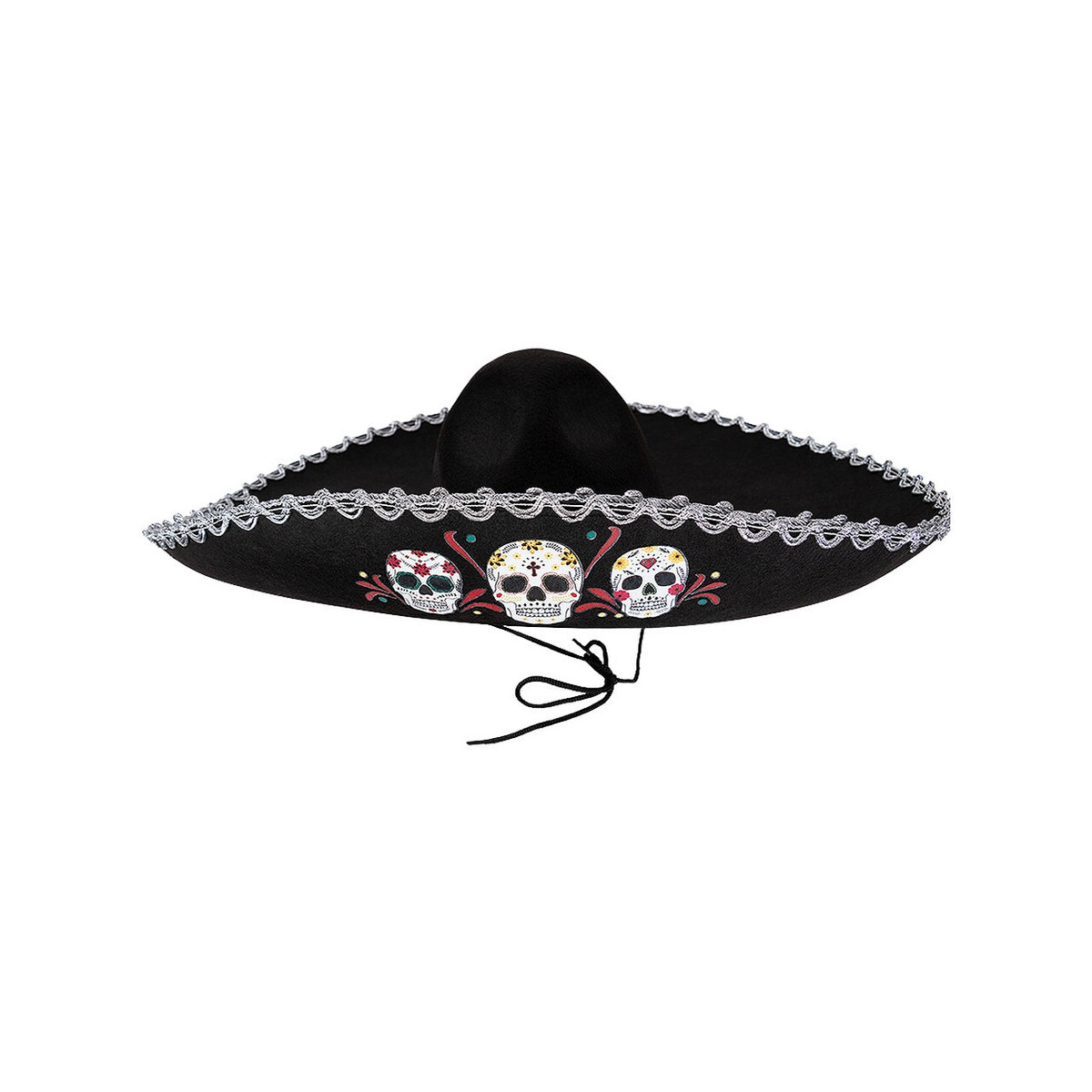 Op deze afbeelding zie je een Accessoires, van het merk Funidelia. Mexicaanse Mariachi Skull Hoed
