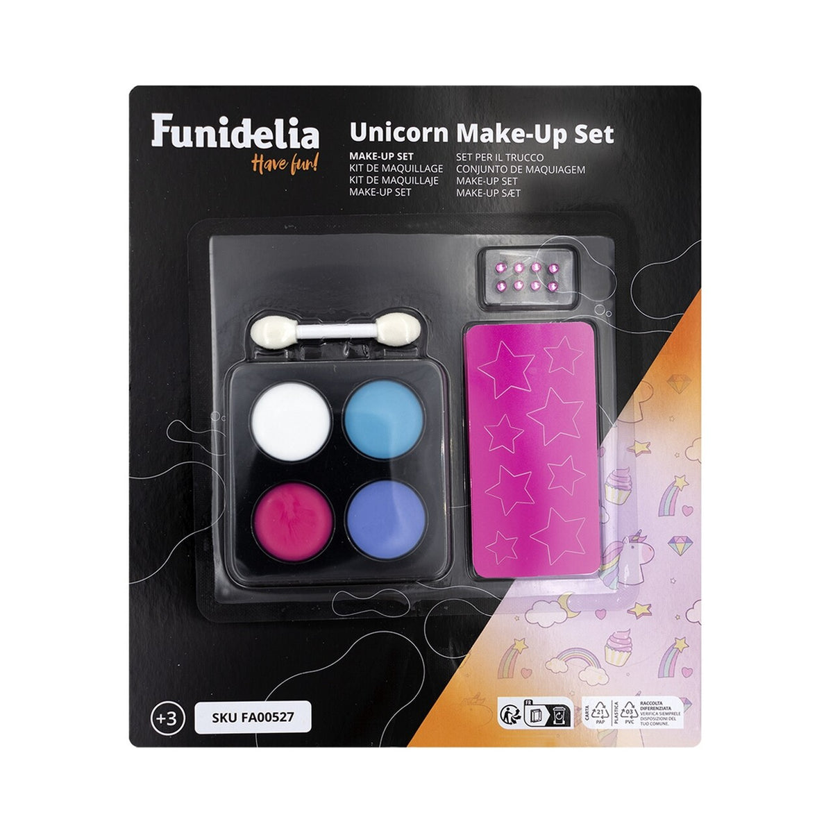 Op deze afbeelding zie je een Accessoires, van het merk Funidelia. Unicorn Makeup Set
