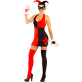 Sexy Rouge Noir Darlequine Costume