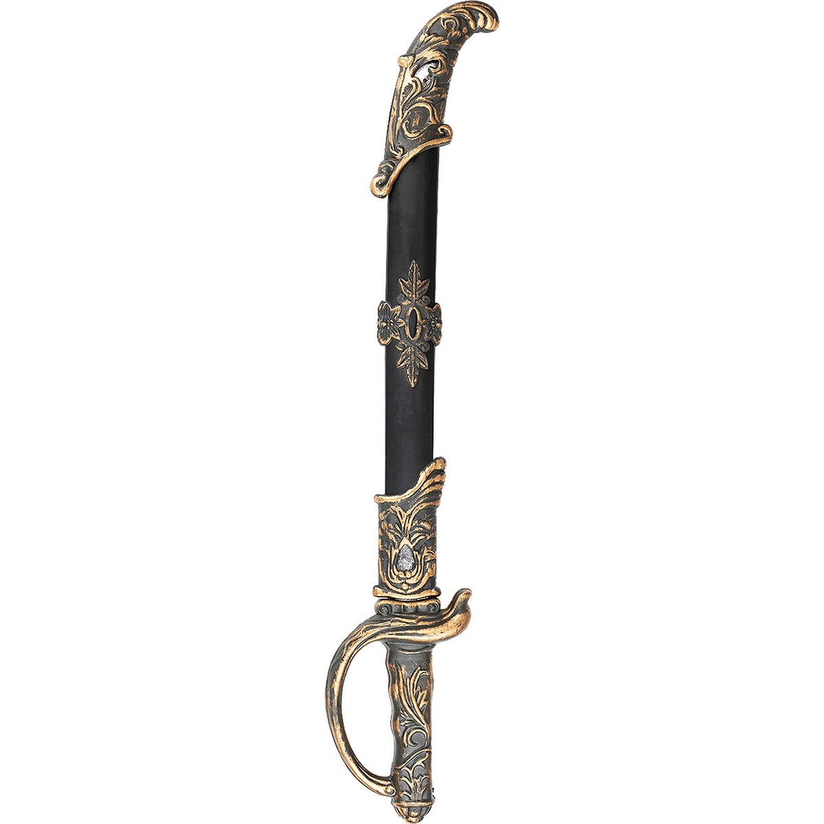 Op deze afbeelding zie je een Accessoires, van het merk Funidelia. Versierd Piraten Zwaard Met Schede 52 Centimeter