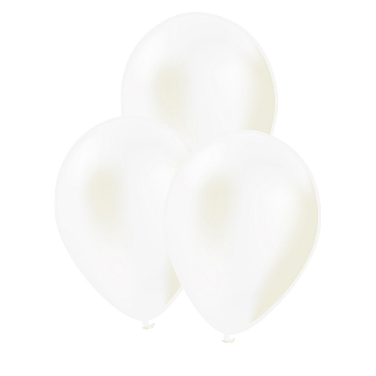 Op deze afbeelding zie je een Decoratie, van het merk Funidelia. Latex Ballonnen Metallic Wit 10 Stuks